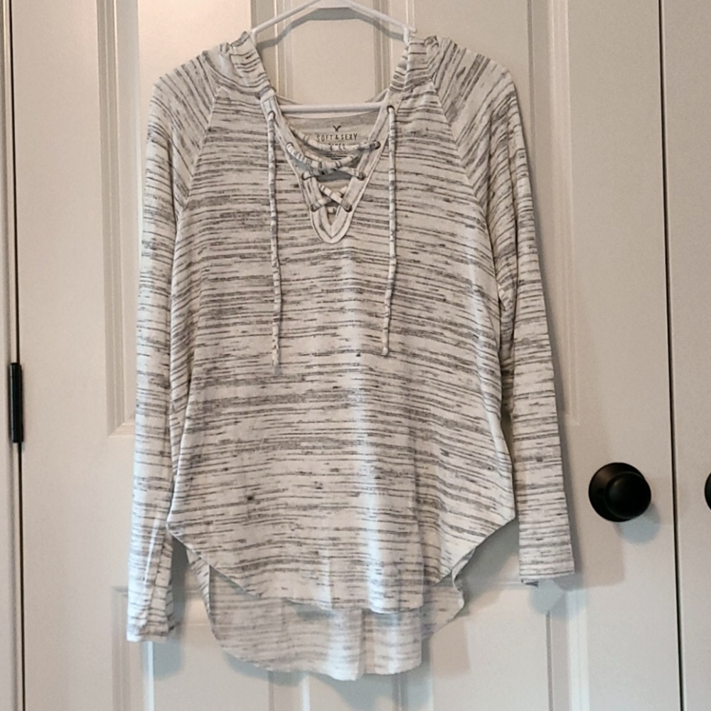 American Eagle Hooded Shirt